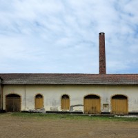 Roça di Agua Izè,la centrale caldaie a vapore,edificio già coloniale